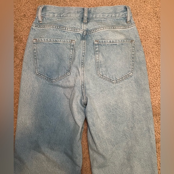 Pacsun Blue Jeans with Dark Patch Women’s Size 25 High Rise Straight - Picture 7 of 7
